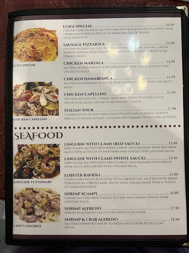 Luigi's Italian Restaurant Menu image 3