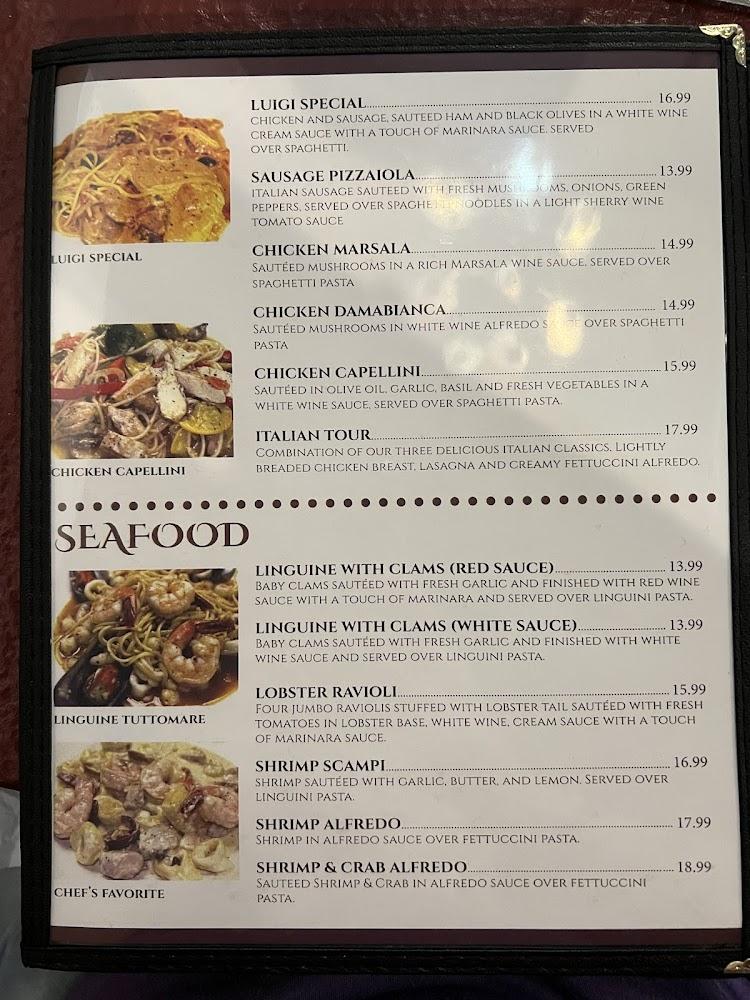 Luigi's Italian Restaurant Menu image 4